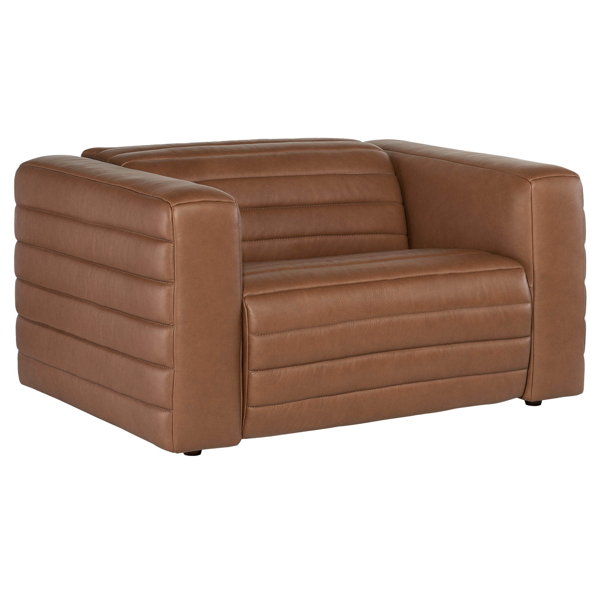 Cathal Power Recliner with Articulating Headrest, Leather, Brown