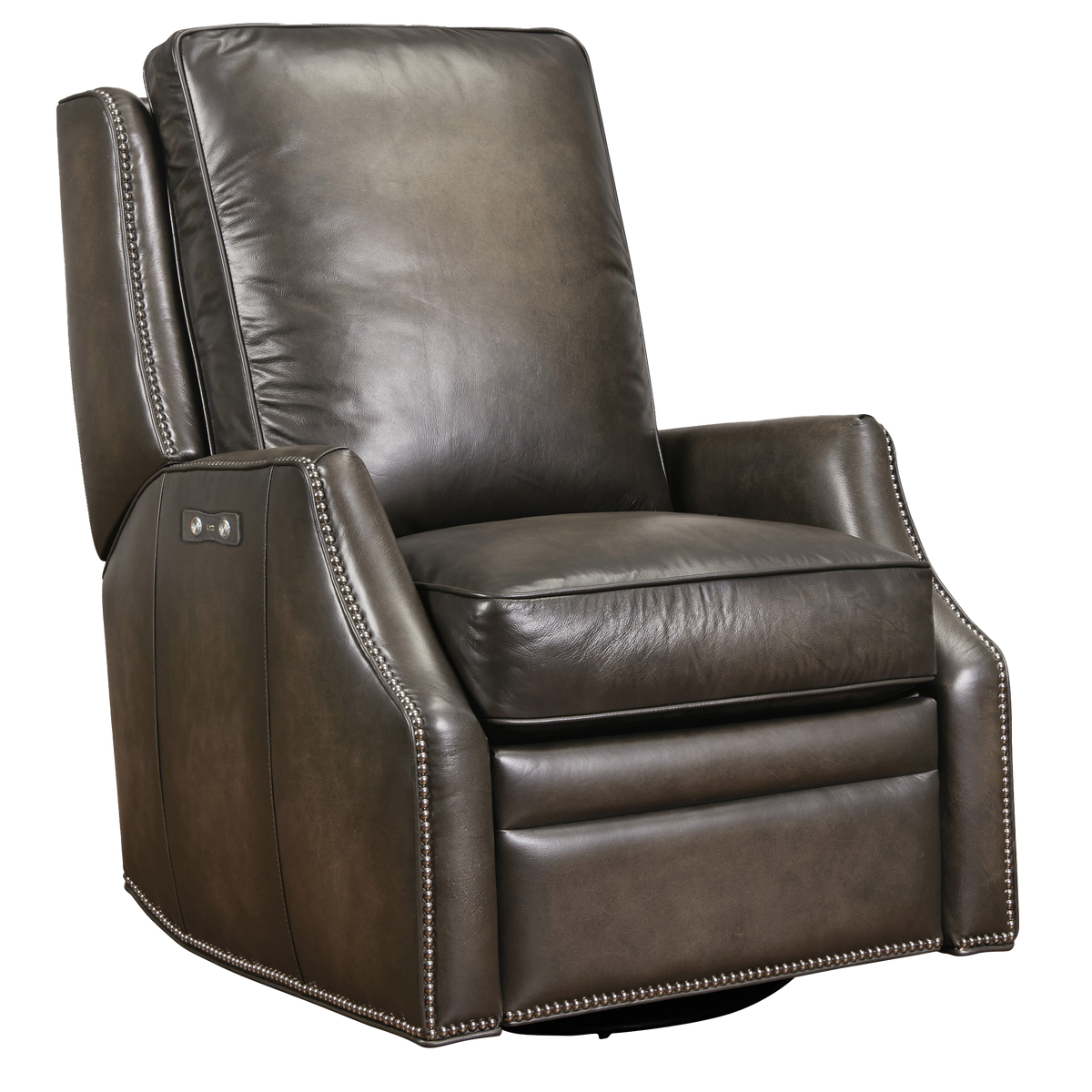 Elicce Power Swivel Glider Recliner, Leather