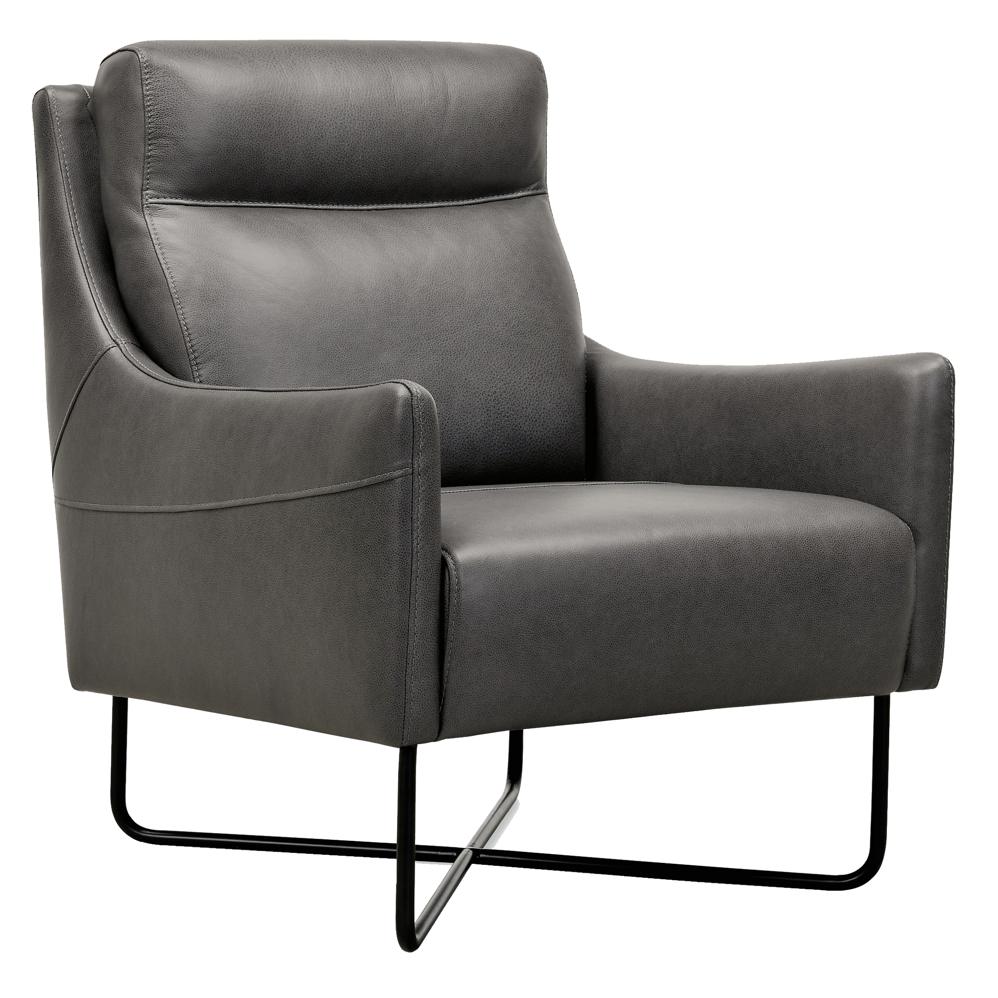Elliana 28" Wide Side Chair, Gray