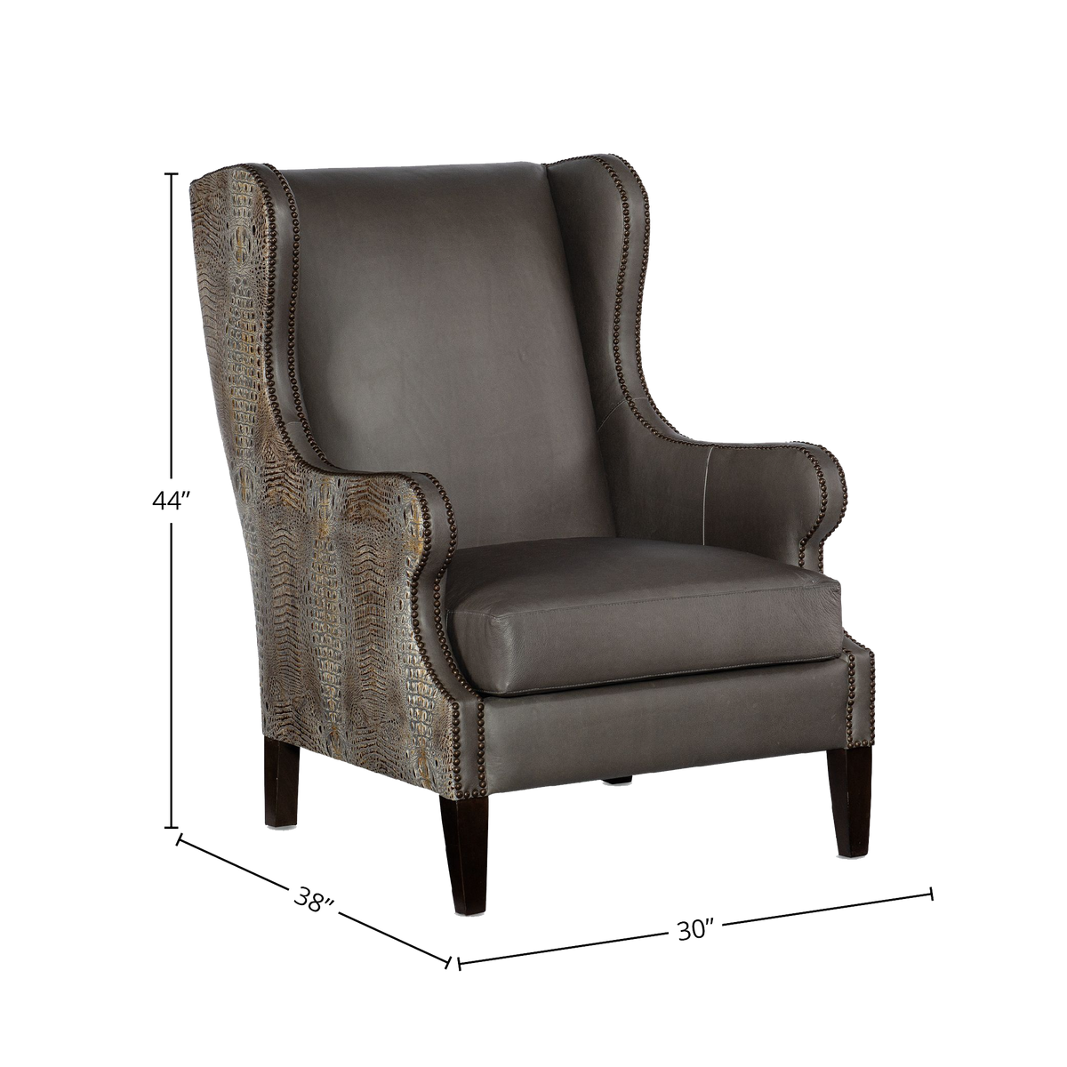 Haisley 30&quot; Wide Side Chair, Gray