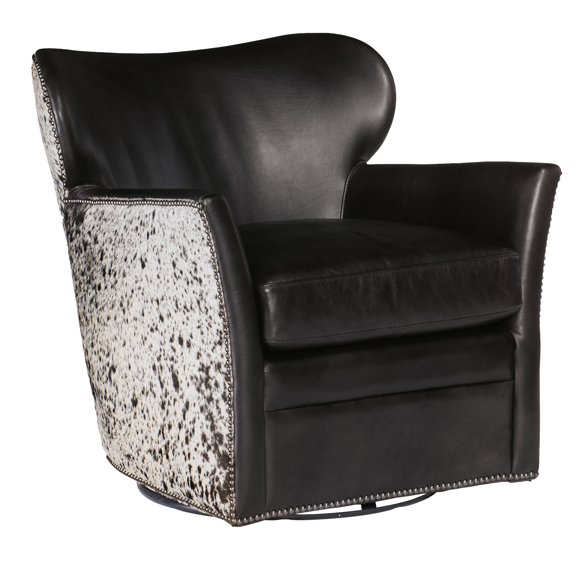 Kyson 29" Wide Side Chair, Leather