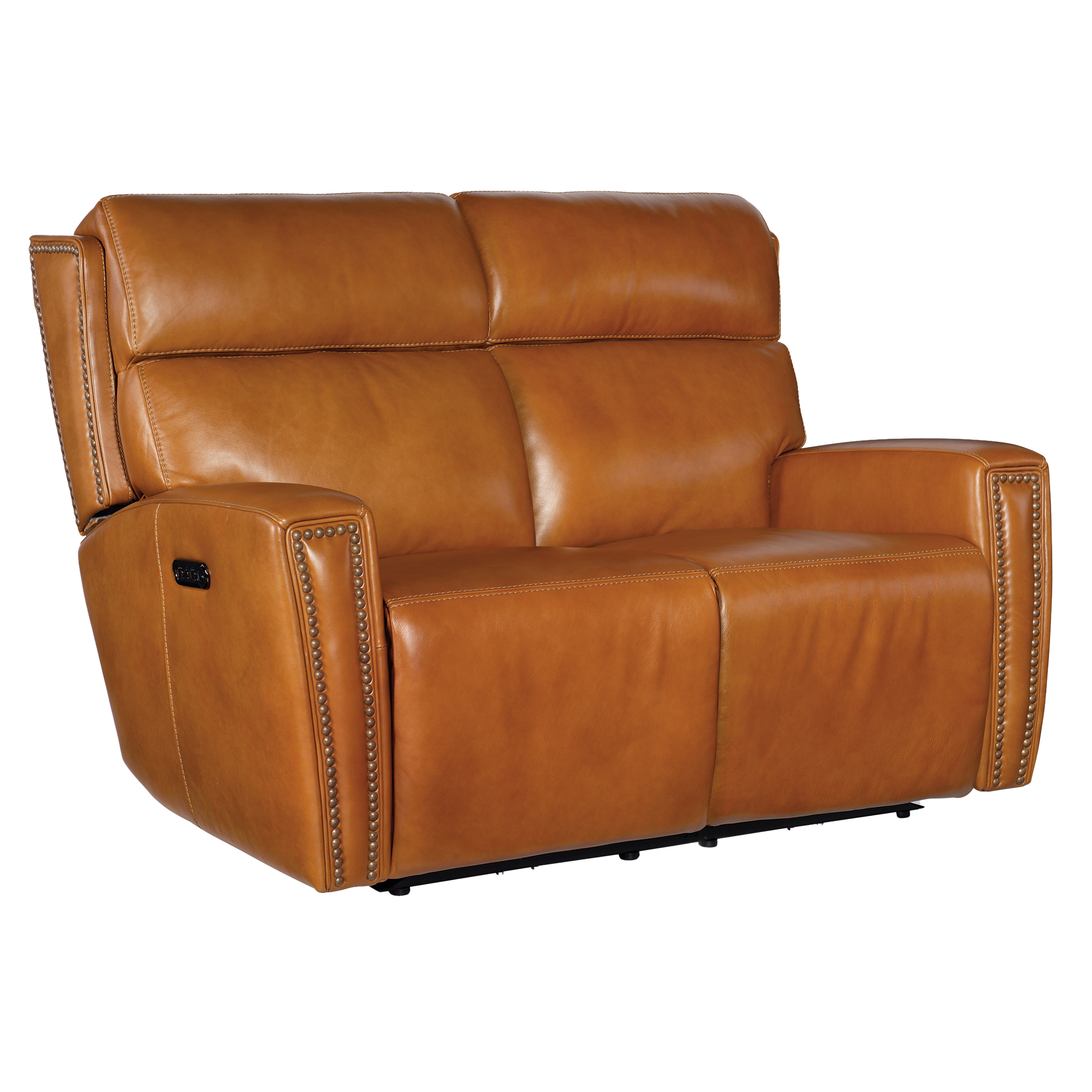 Raffy 58.5" Wide Upholstered Leather Loveseat