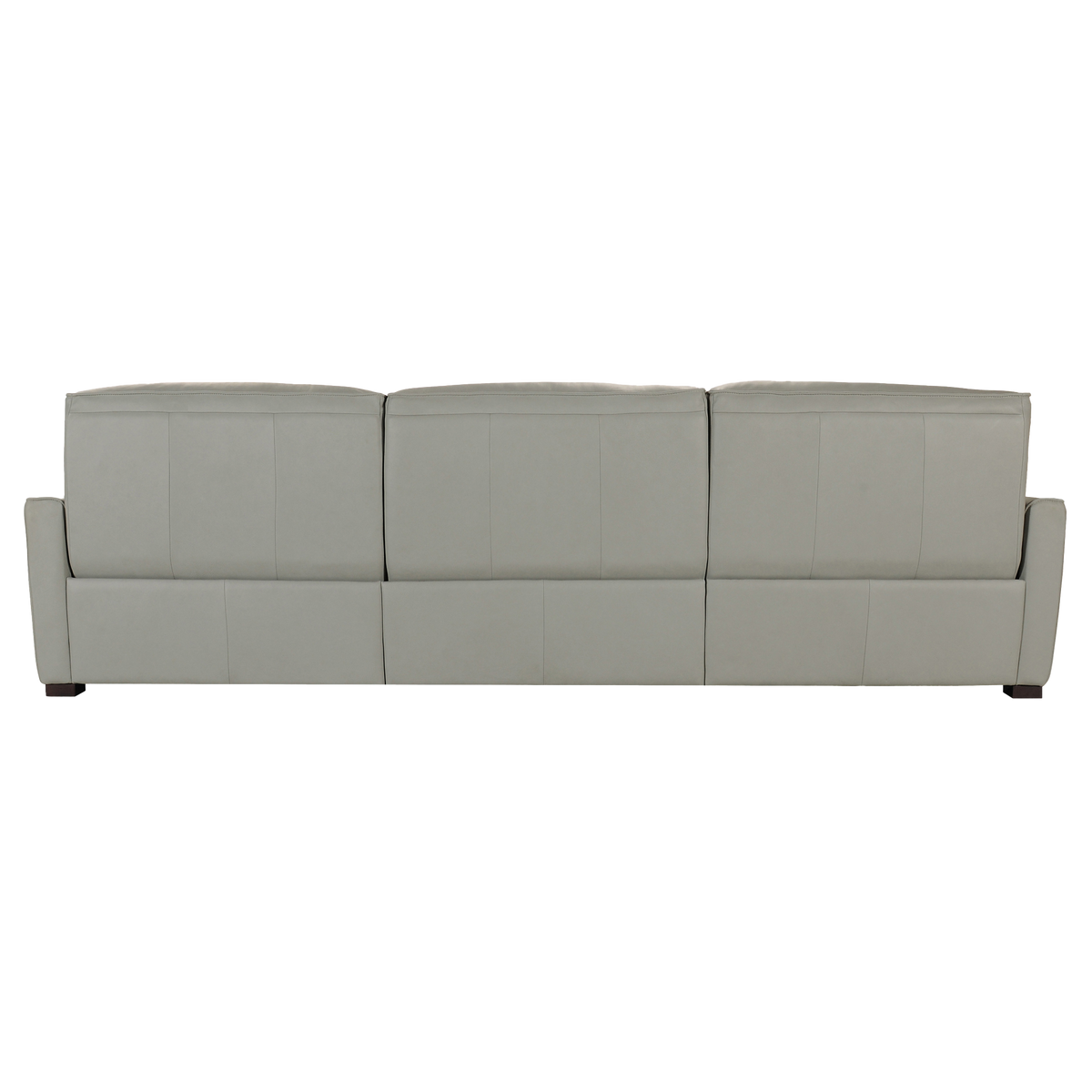 Rancell 121.5&quot; Wide Upholstered Leather Sofa, Gray