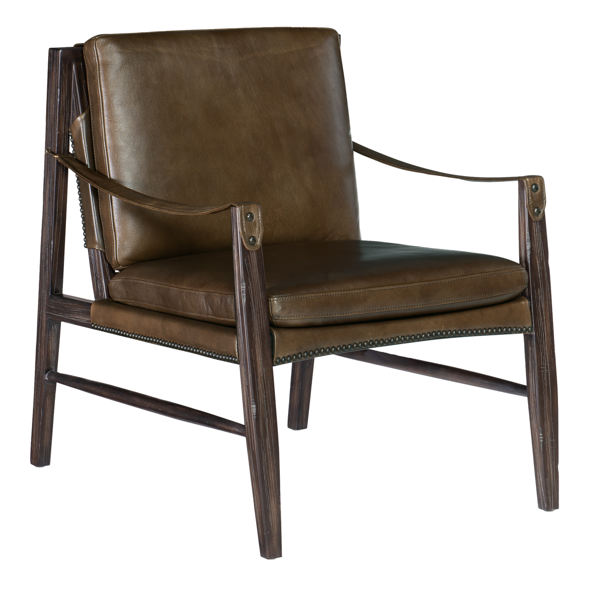 Selah 26&quot; Wide Side Chair, Leather, Black