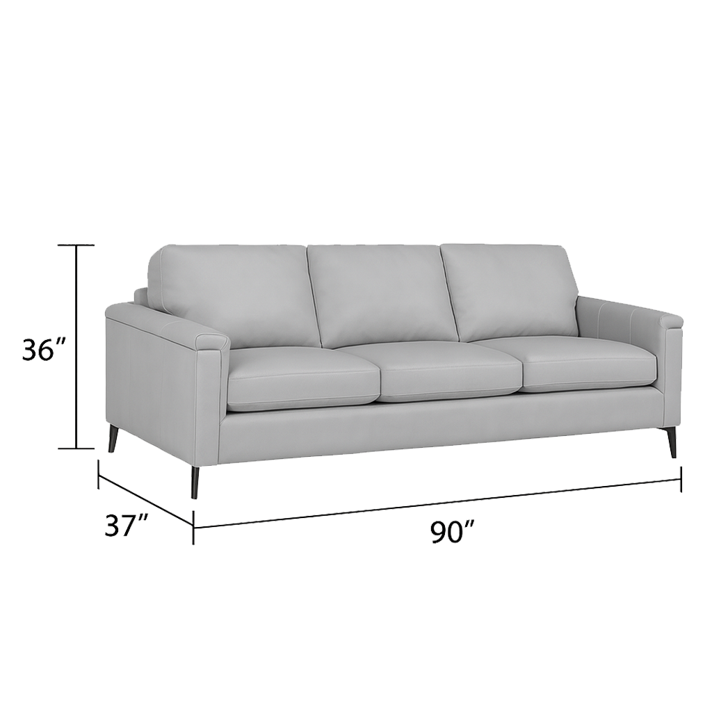 Cambil Leather Sofa and Two Chairs Set
