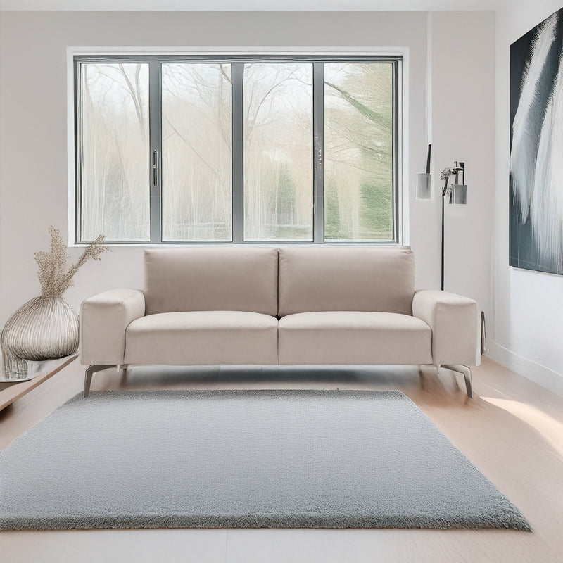 Abbraccio Italian Microfiber Sofa – Light Gray - Coja