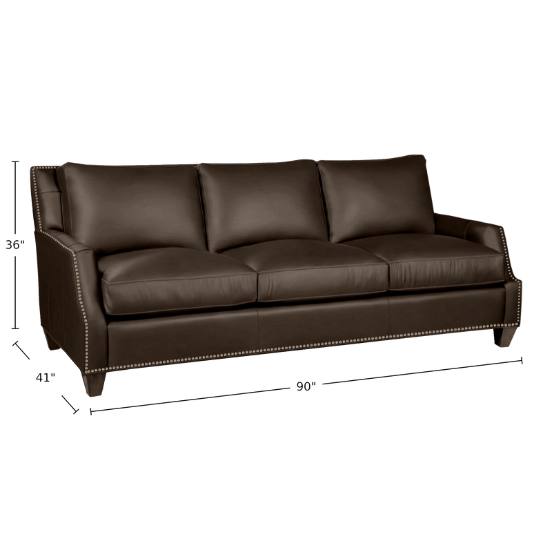 Aillis Genuine Leather Sofa - Made in U.S.A. - Coja