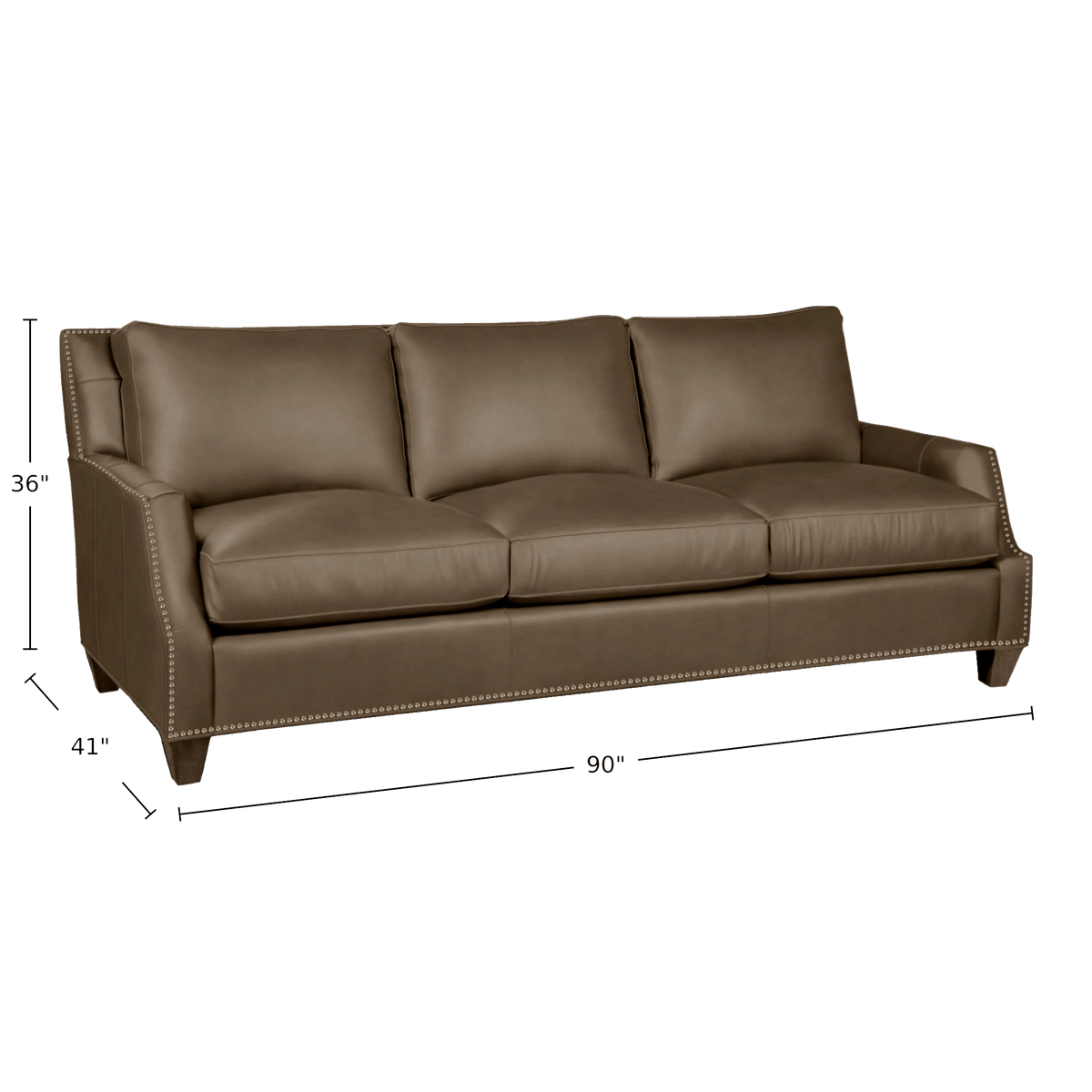 Aillis Genuine Leather Sofa - Made in U.S.A. - Coja