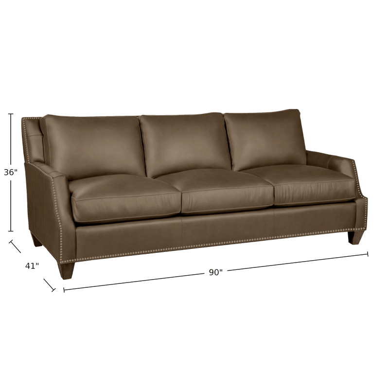 Aillis Genuine Leather Sofa - Made in U.S.A. - Coja