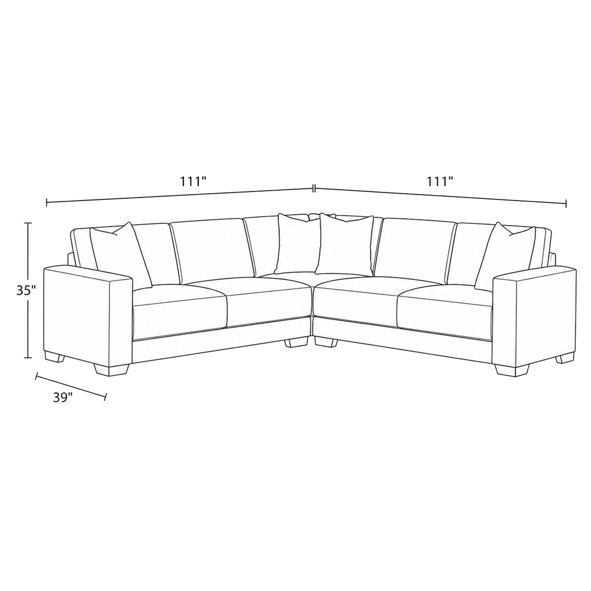 Alay Contemporary Fabric Sectional Sofa, Natural - Coja
