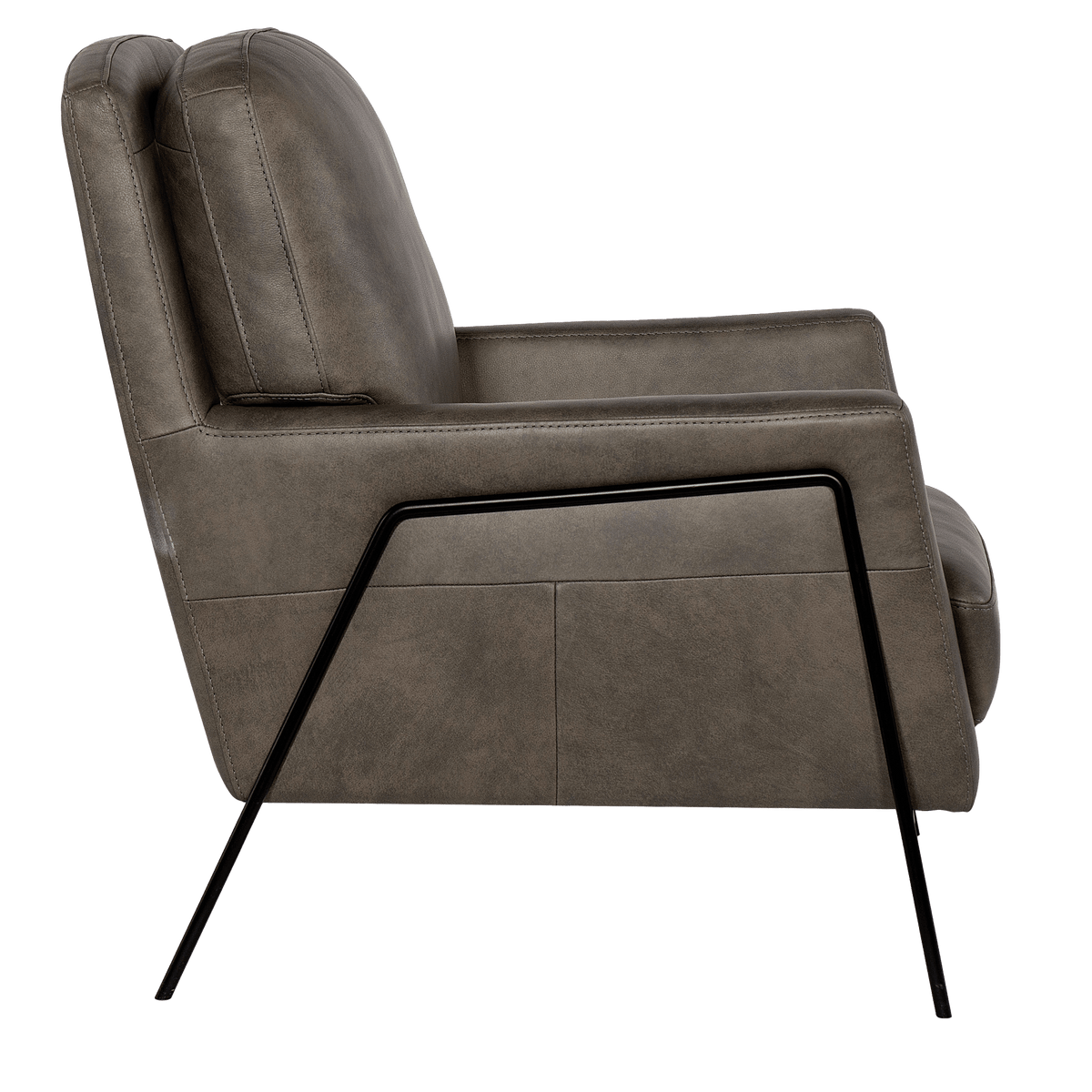 Aziel 30.5&quot; Wide Side Chair, Leather - Coja