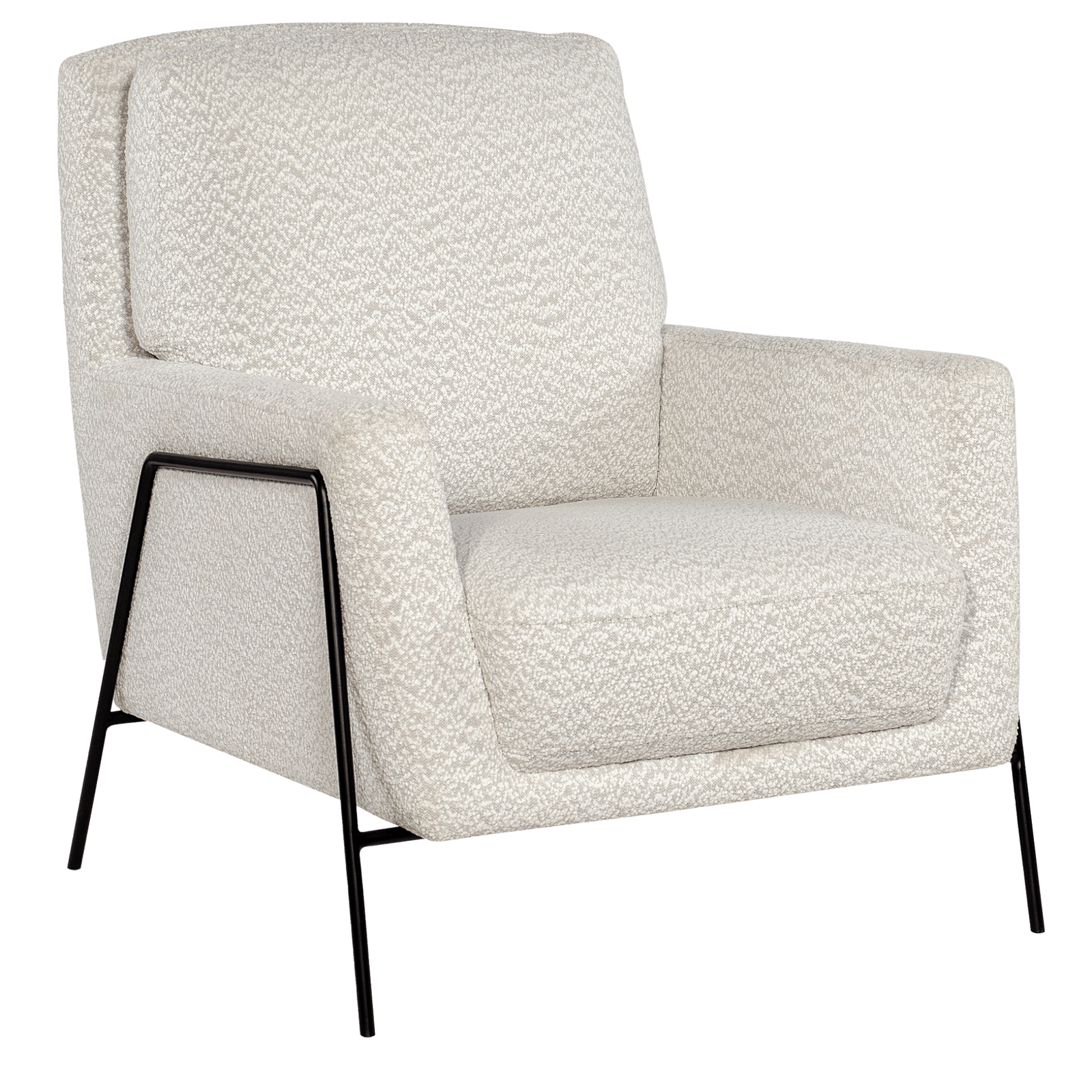 Aziel 30.5" Wide Side Chair, Fabric, White - Coja