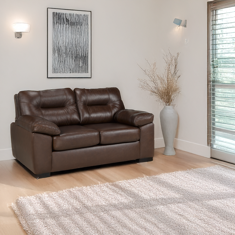 Baeza Leather Loveseat