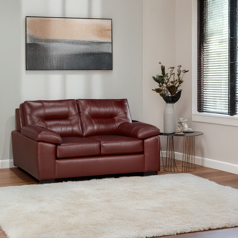 Baeza Leather Loveseat