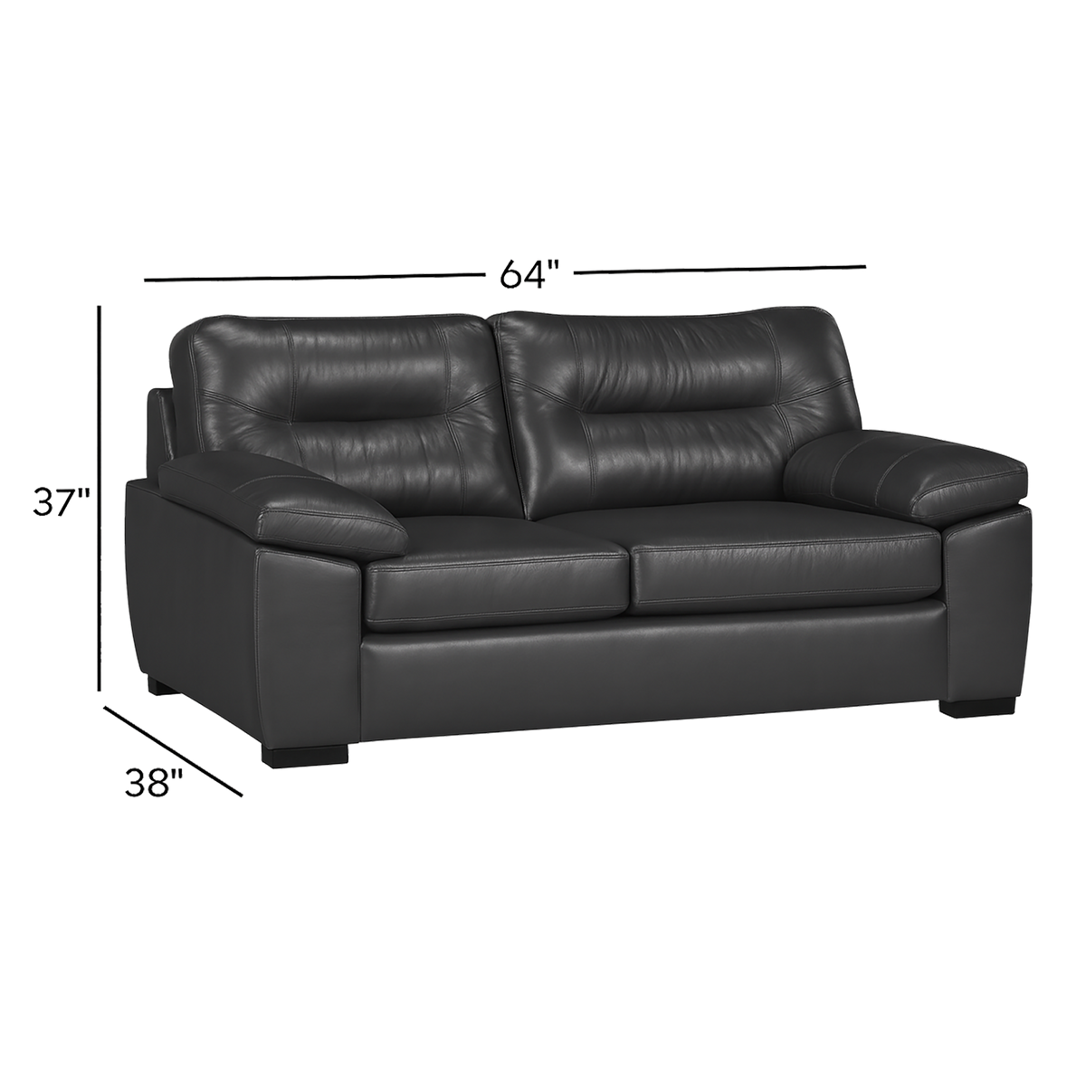 Baeza Leather Loveseat