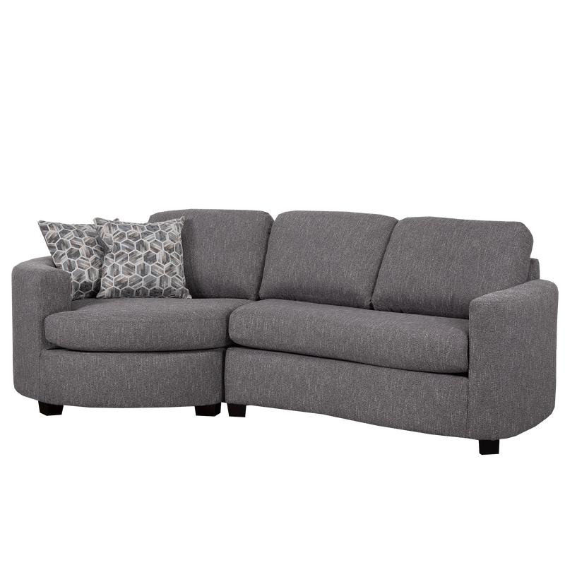 Ballica Chofa Cuddler Sectional, Charcoal