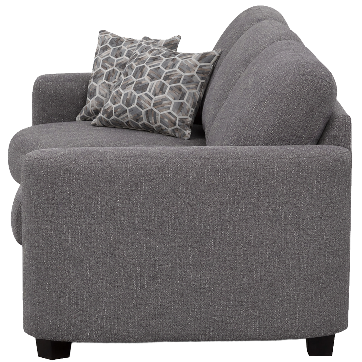 Ballica Chofa Cuddler Sectional, Charcoal