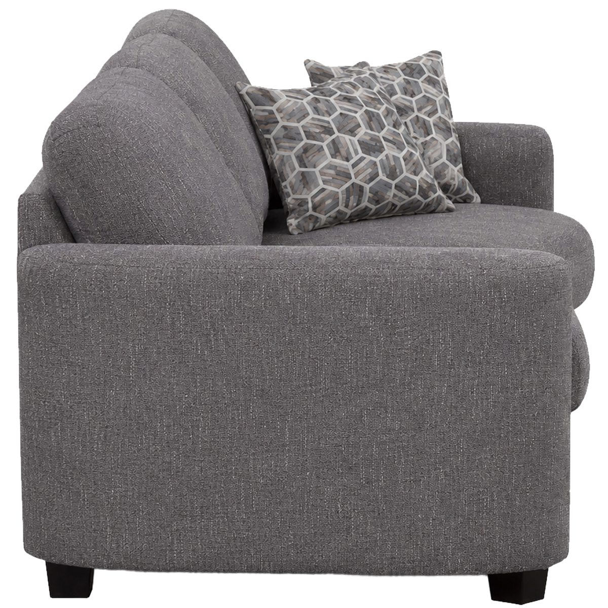 Ballica Chofa Cuddler Sectional, Charcoal