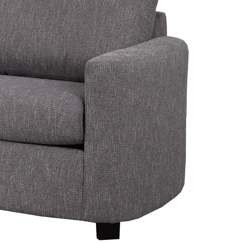 Ballica Chofa Cuddler Sectional, Charcoal