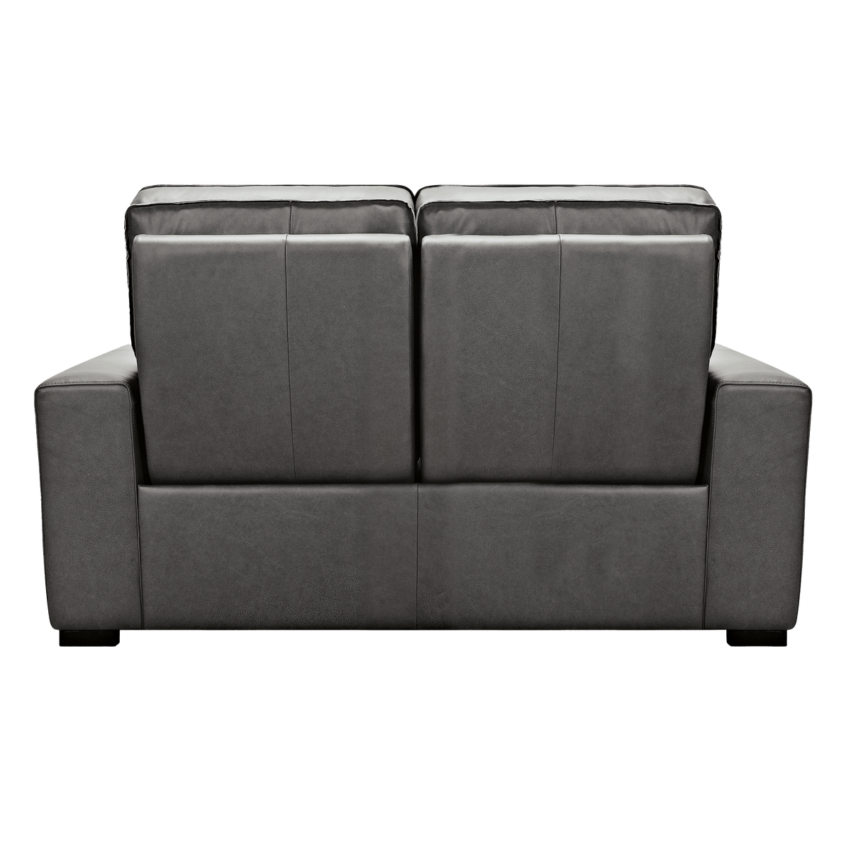 Baxlee 65&quot; Wide Upholstered Leather Loveseat, Gray - Coja