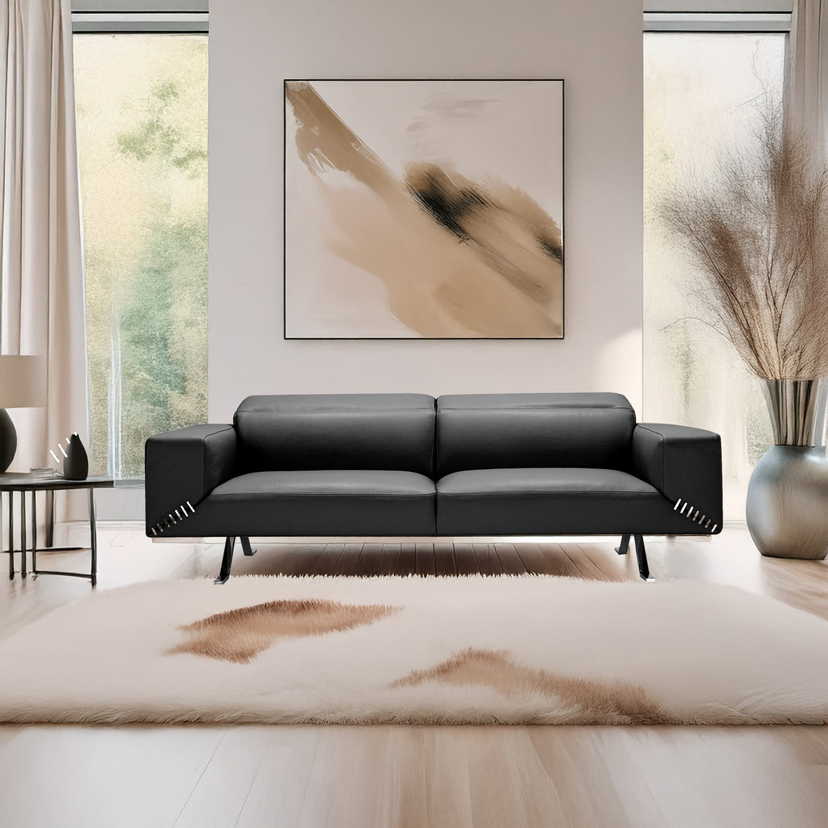 Bellissimo Modern Italian Leather Sofa - Coja