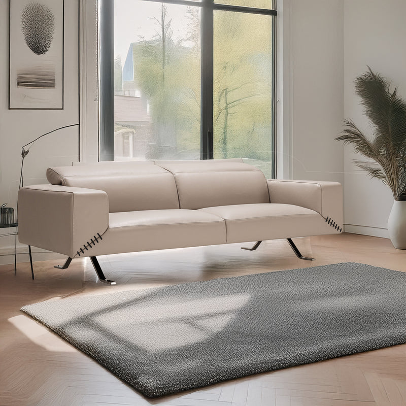 Bellissimo Modern Italian Leather Loveseat - Coja