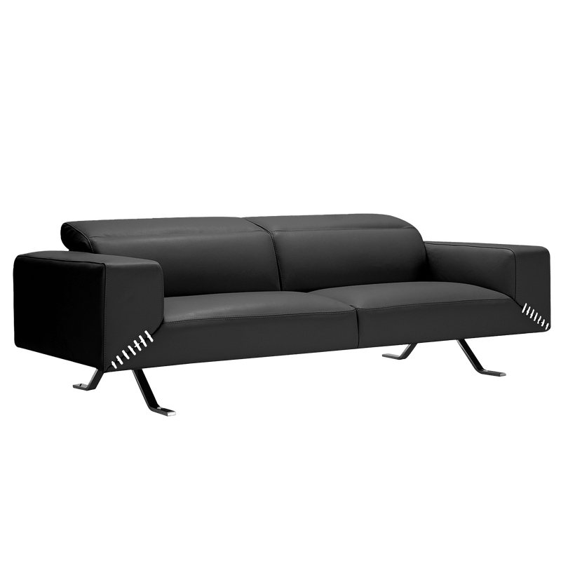 Bellissimo Modern Italian Leather Loveseat - Coja