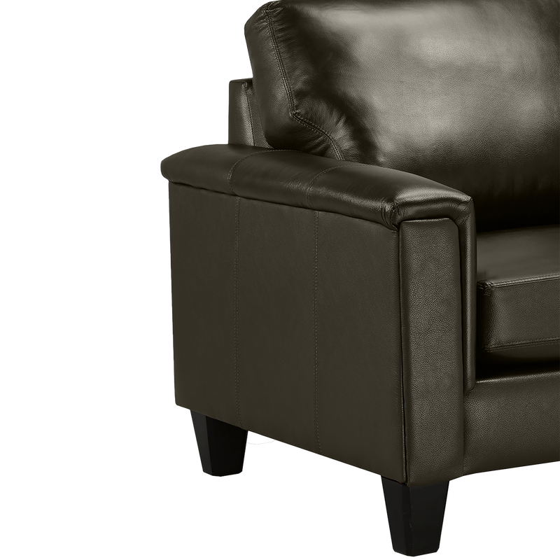 Benson Leather Loveseat