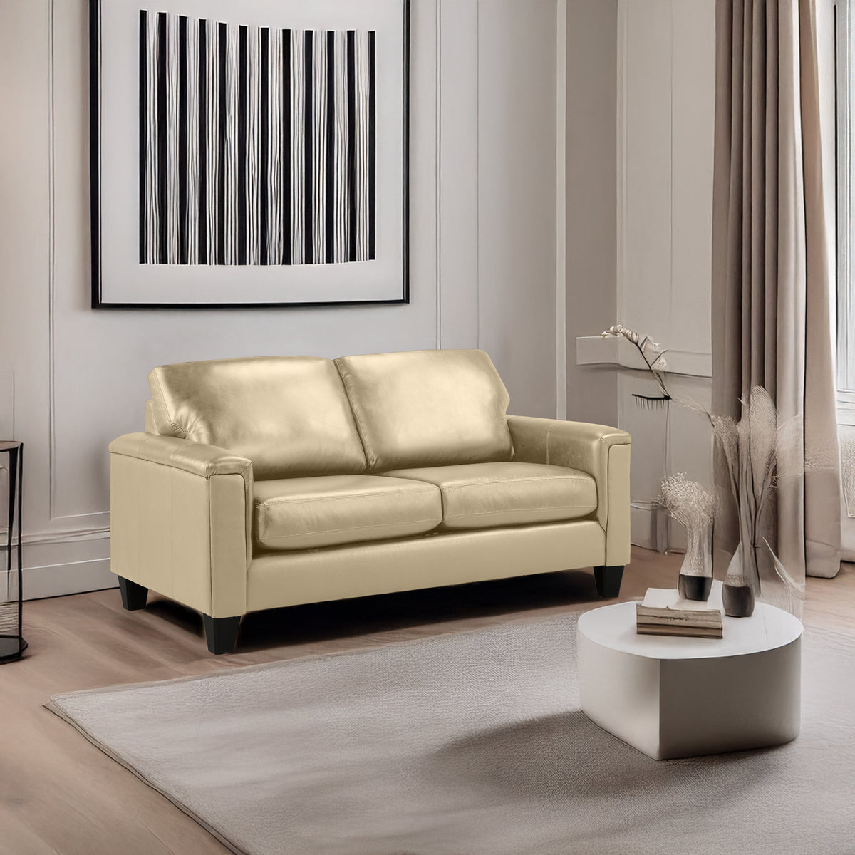 Benson Leather Loveseat