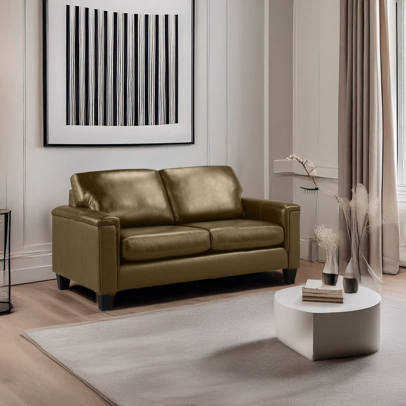 Benson Leather Loveseat