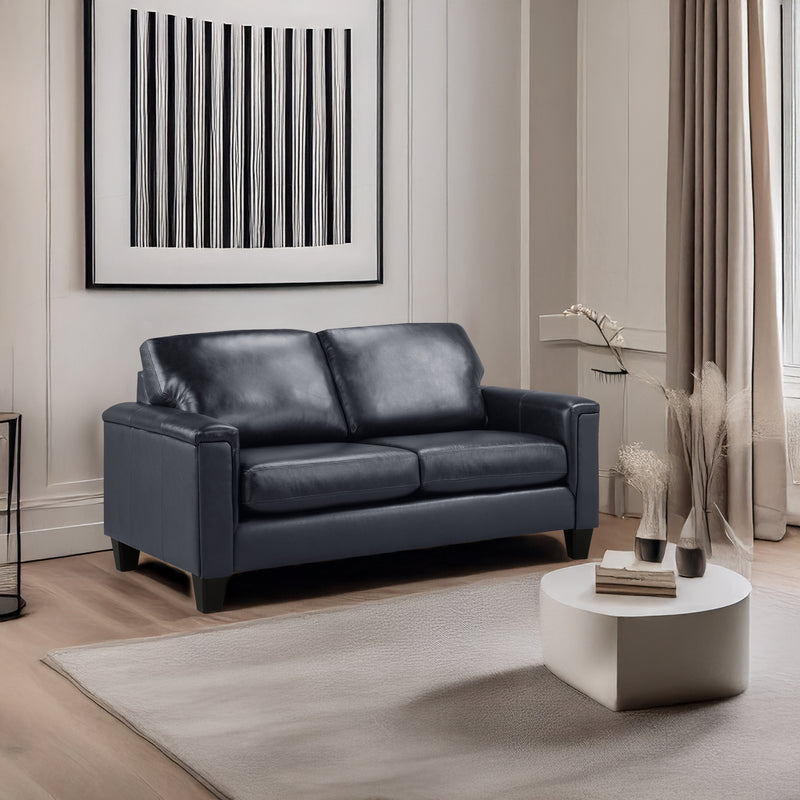 Benson Leather Loveseat