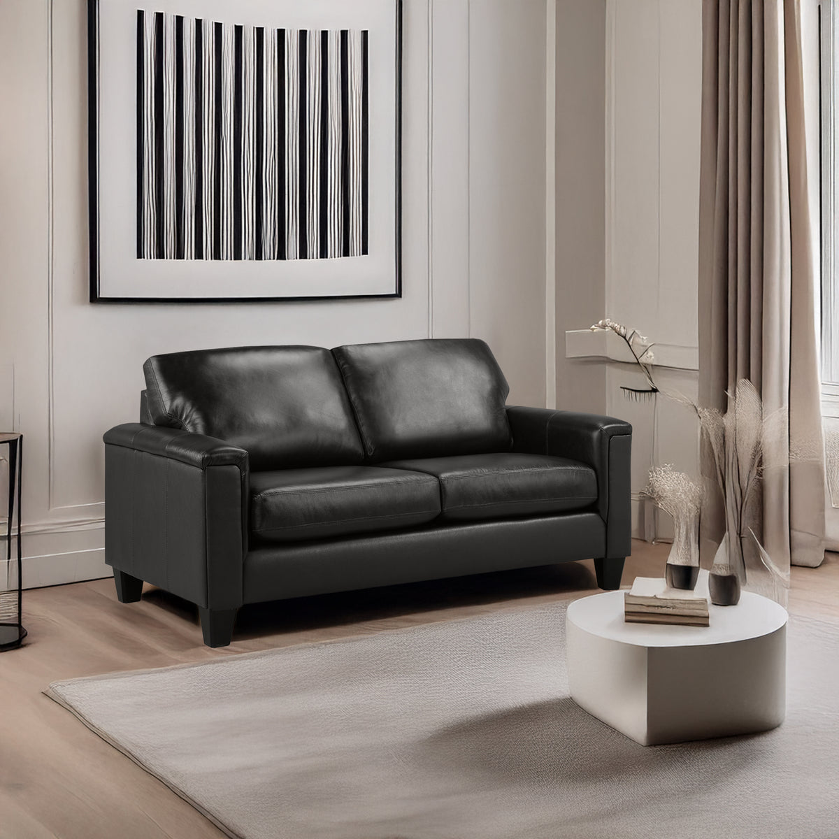 Benson Leather Loveseat