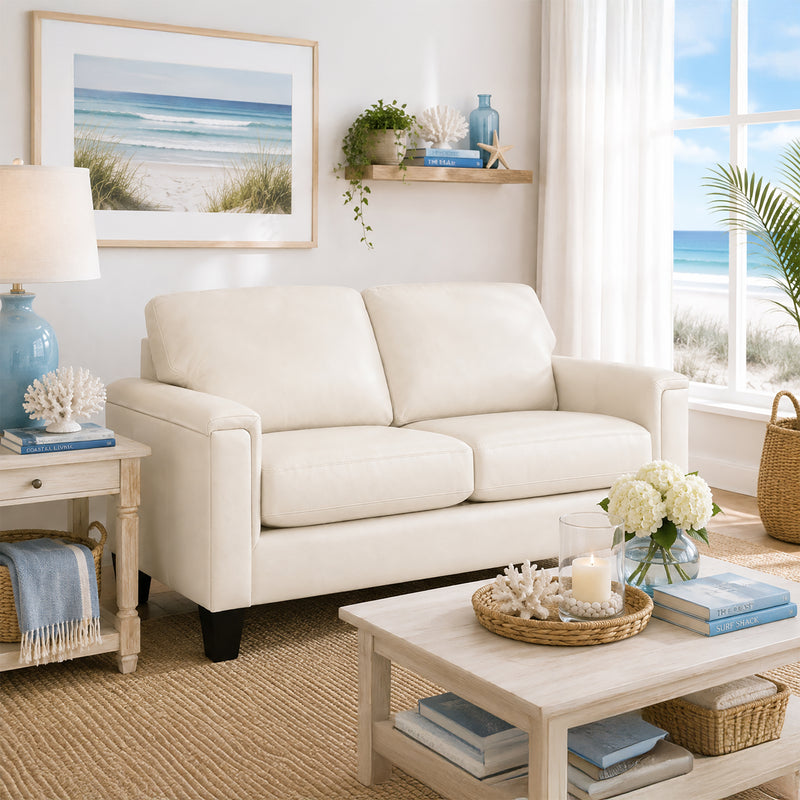 Benson Leather Loveseat - Coja