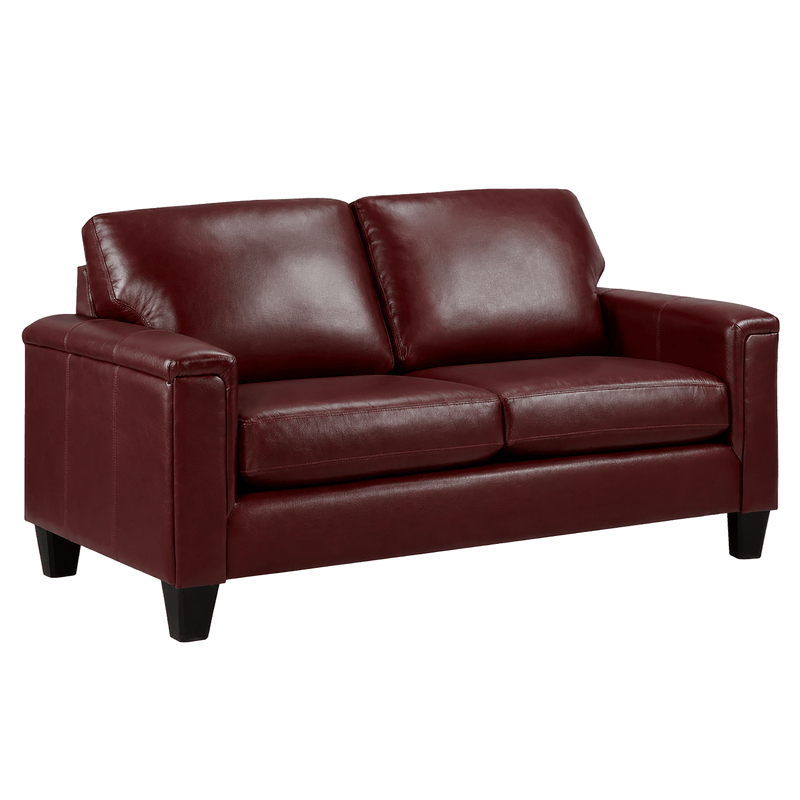 Benson Leather Loveseat - Coja