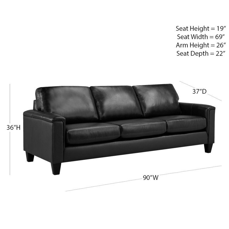 Benson Leather Sofa & Two Chair Set - Coja