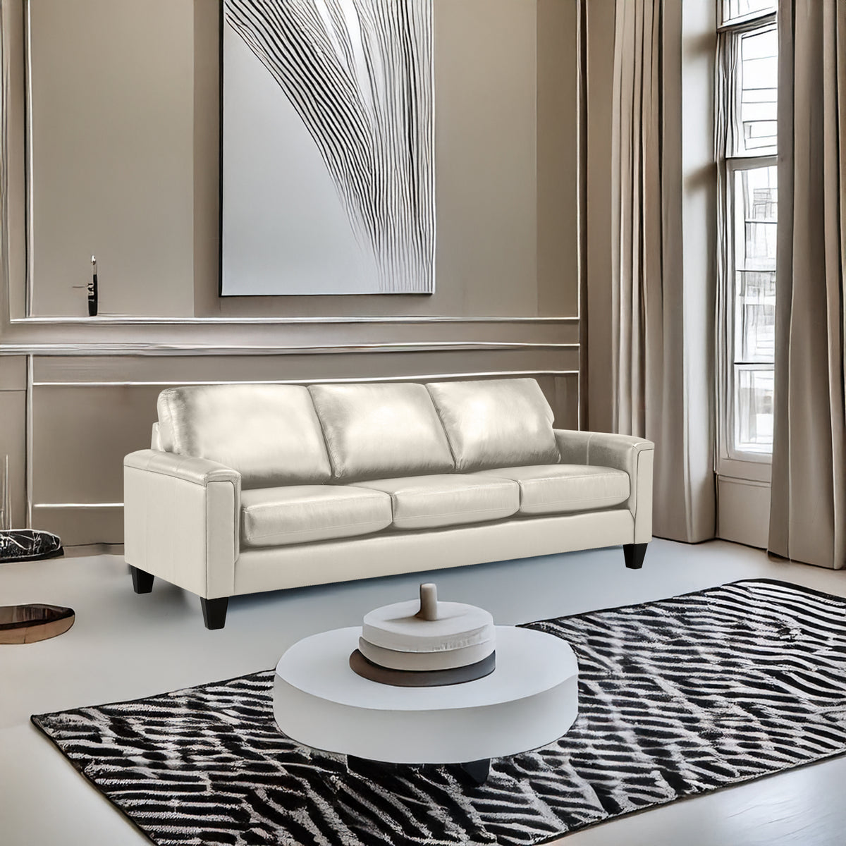 Benson Leather Sofa - Coja