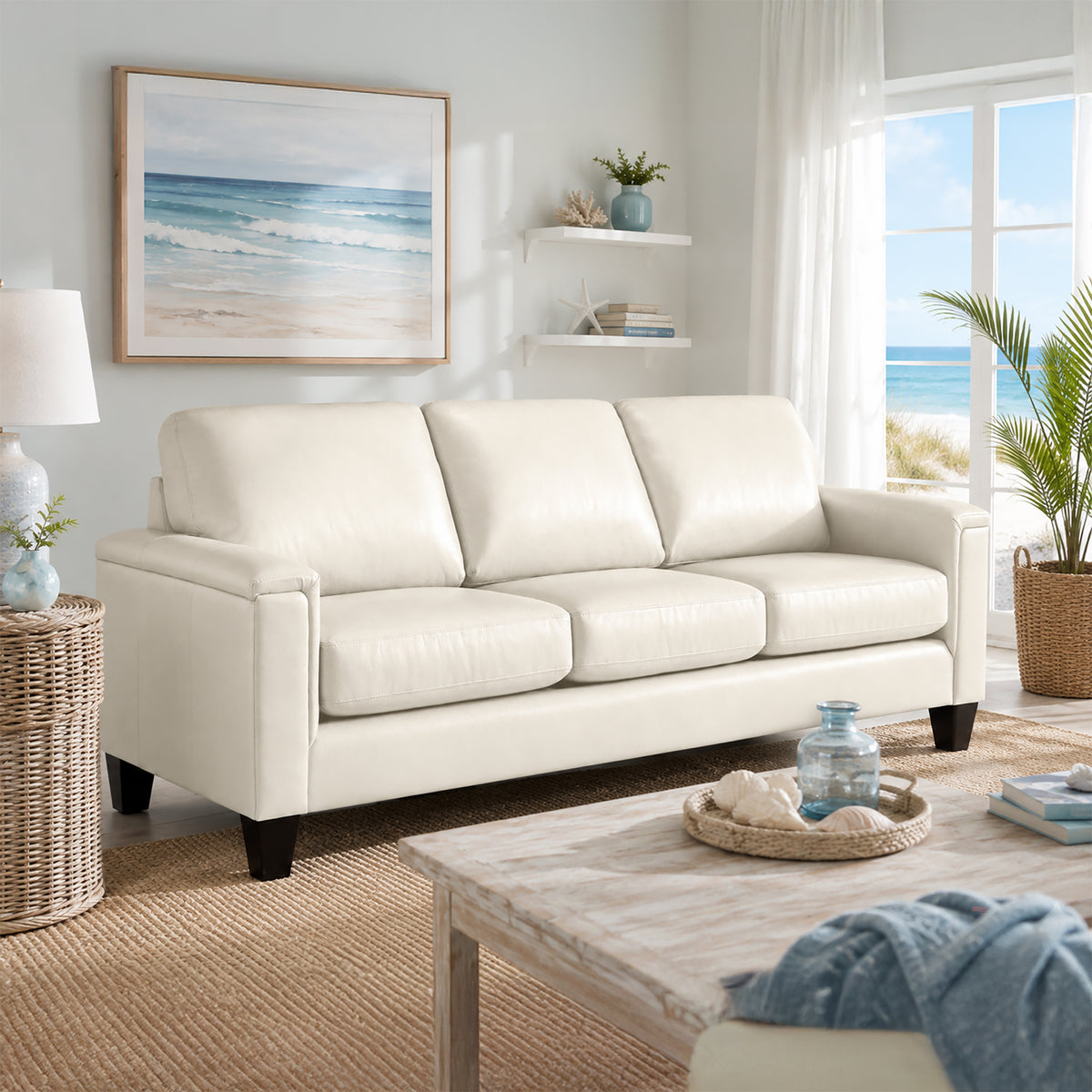 Benson Leather Sofa - Coja
