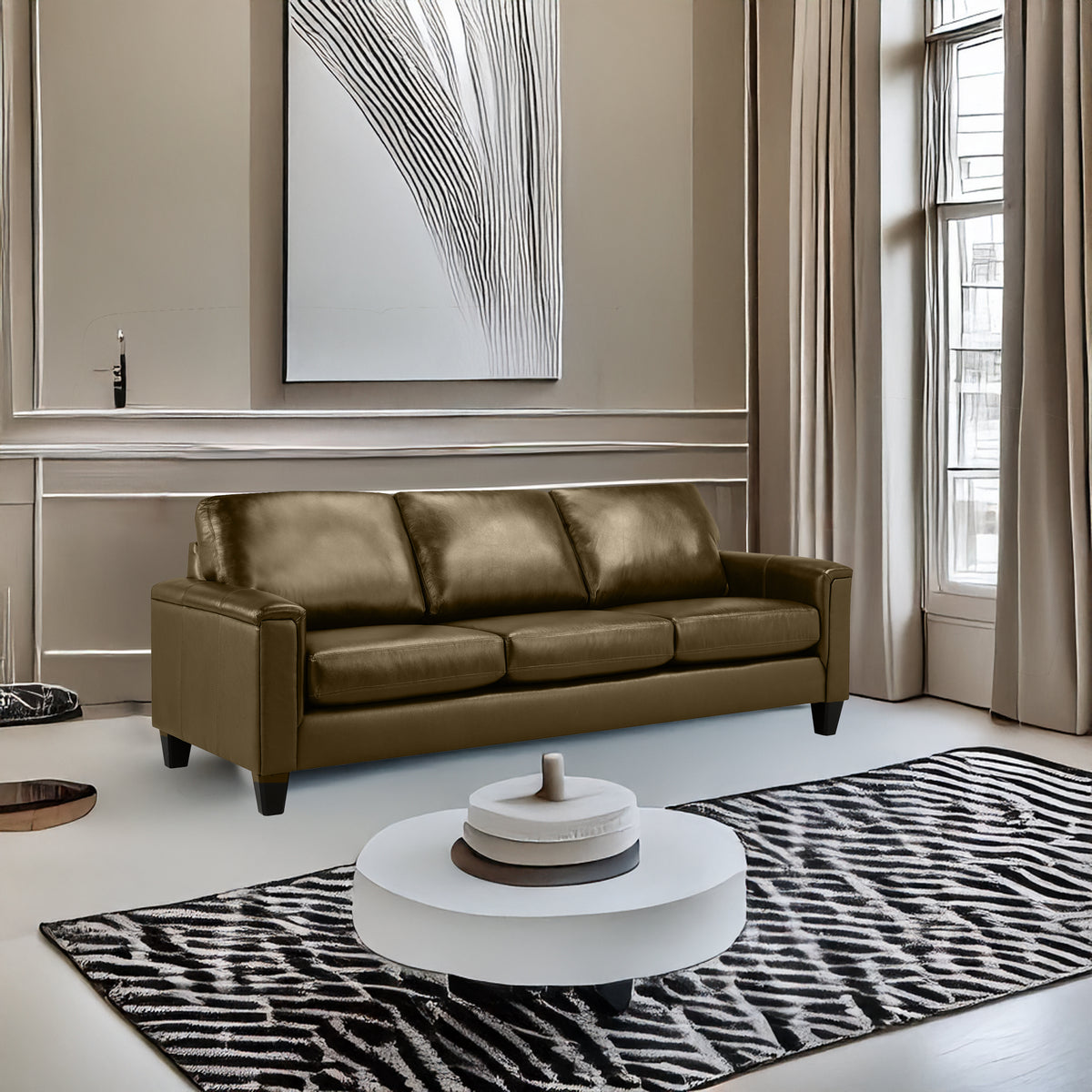 Benson Leather Sofa - Coja