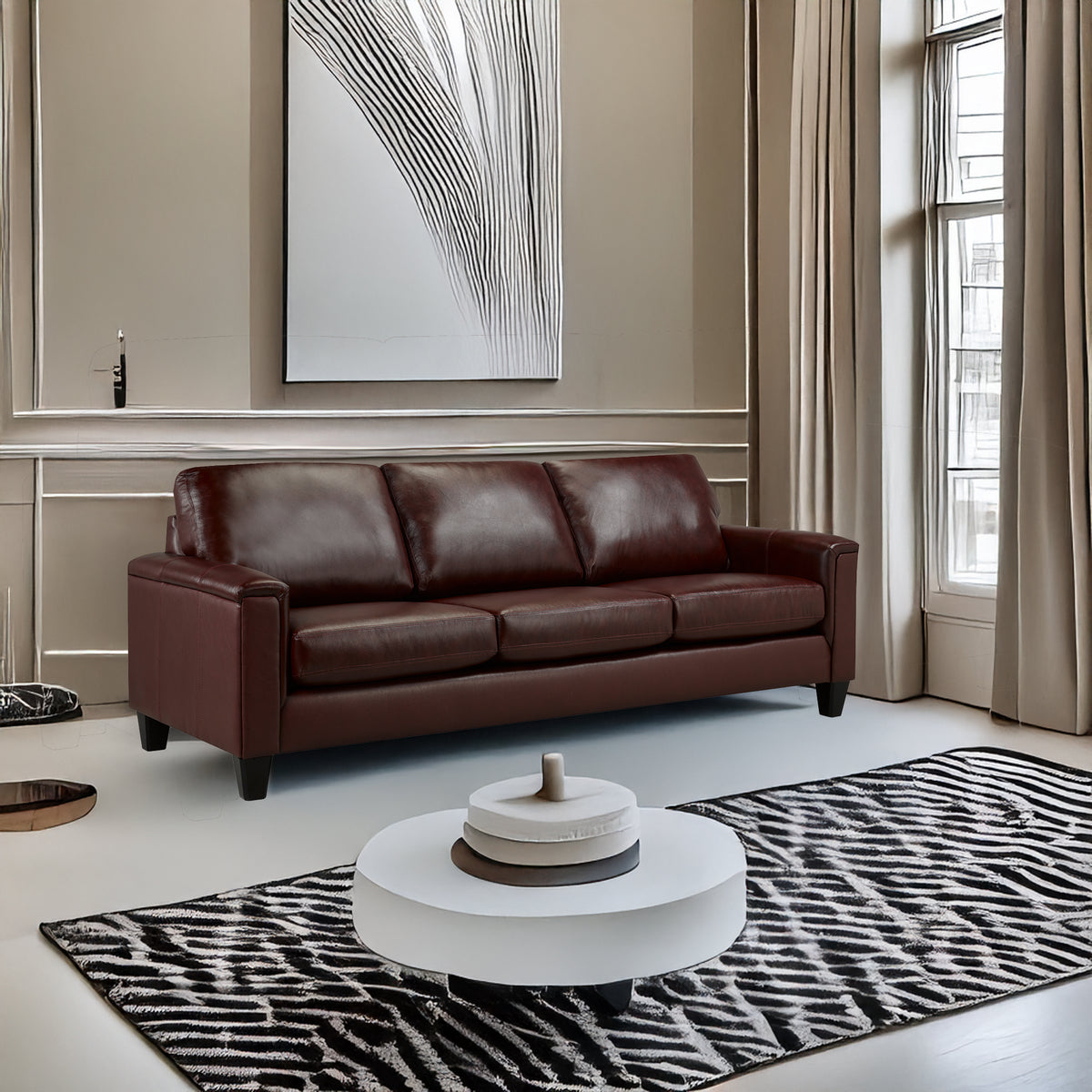 Benson Leather Sofa - Coja