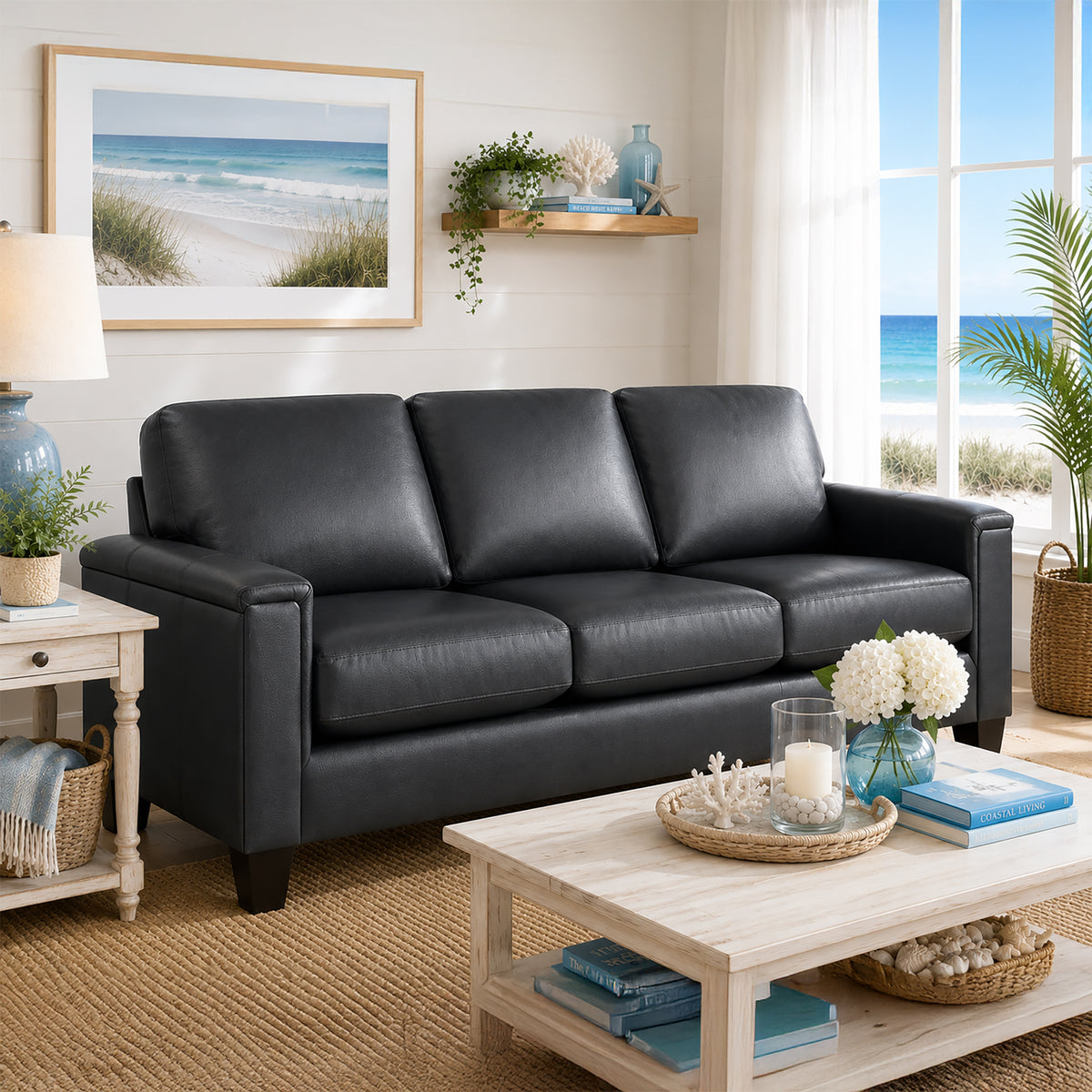 Benson Leather Sofa - Coja