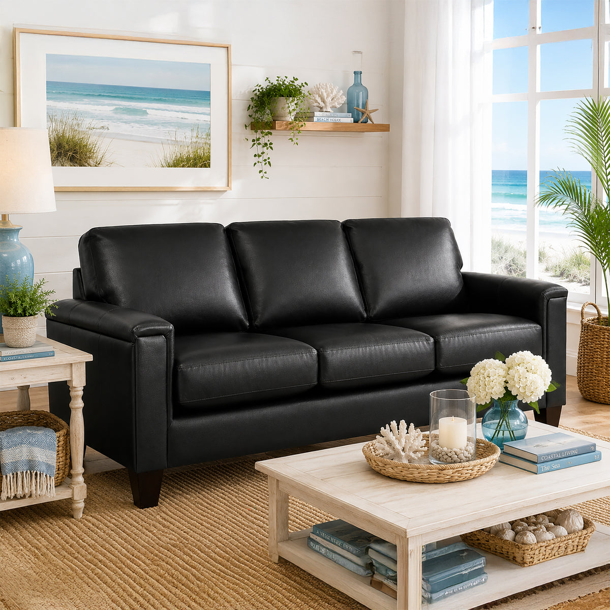 Benson Leather Sofa - Coja