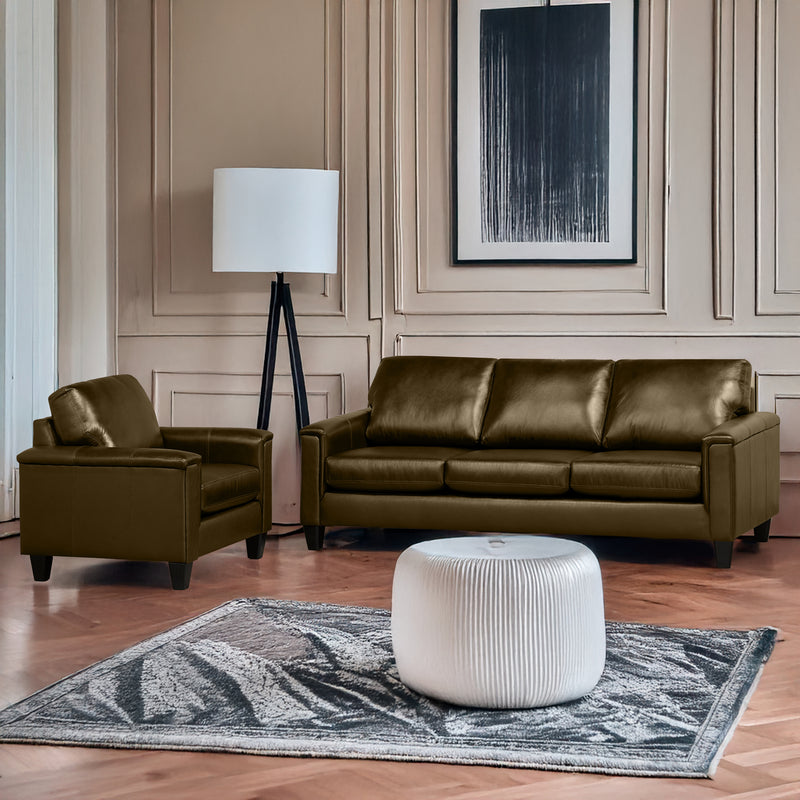 Benson Leather Sofa & Chair Set - Coja