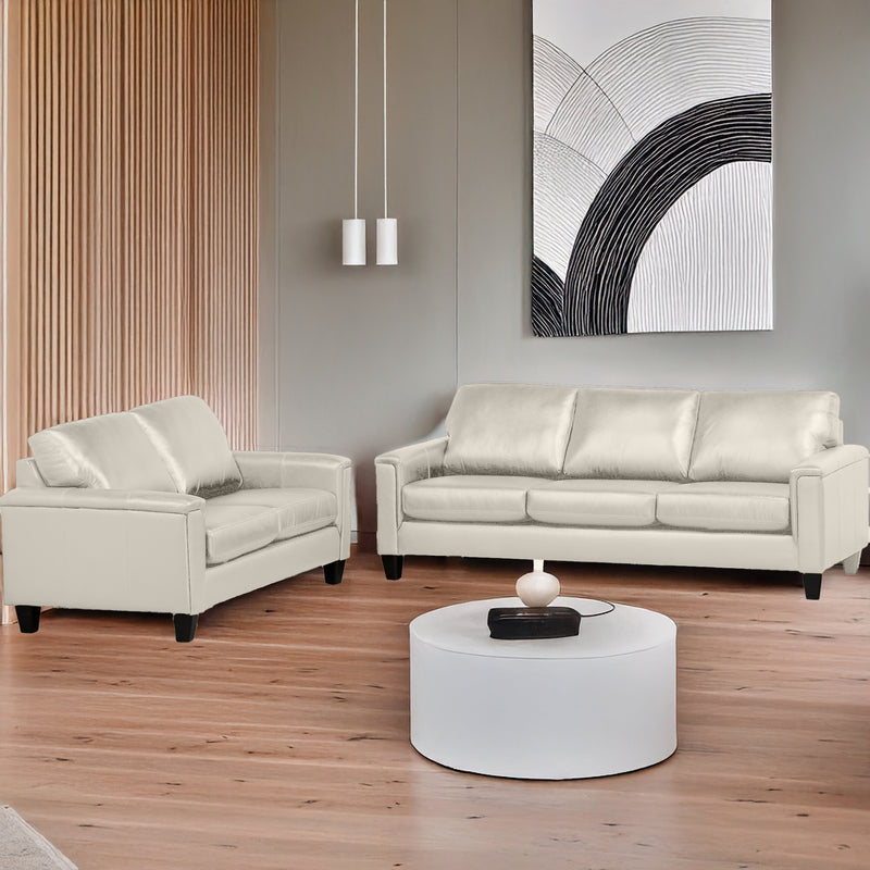 Benson Leather Sofa & Loveseat Set - Coja