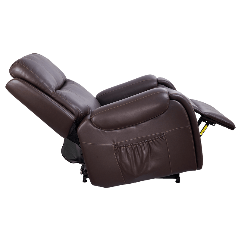 Bethal Power Headrest and Lumbar Fabric Wellness Recliner, Chocolate