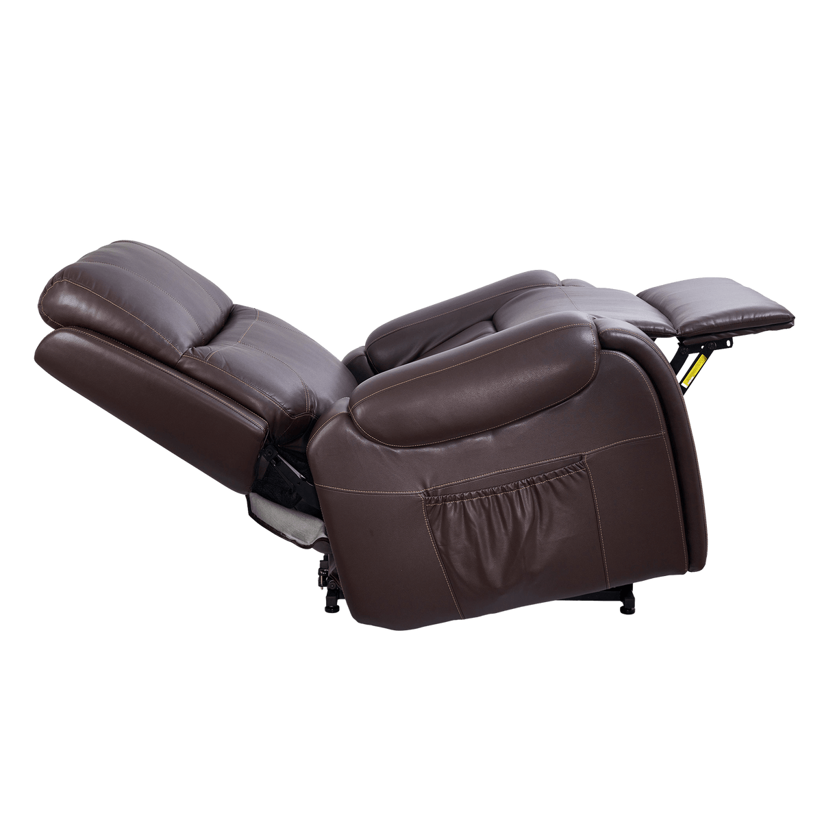 Bethal Power Headrest and Lumbar Fabric Wellness Recliner, Chocolate