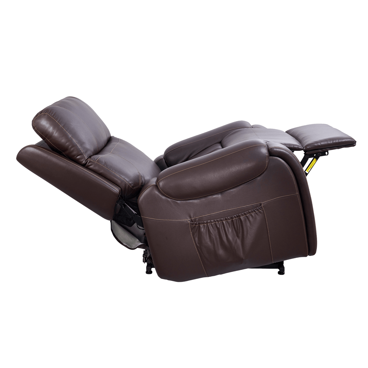 Bethal Power Headrest and Lumbar Fabric Wellness Recliner, Chocolate