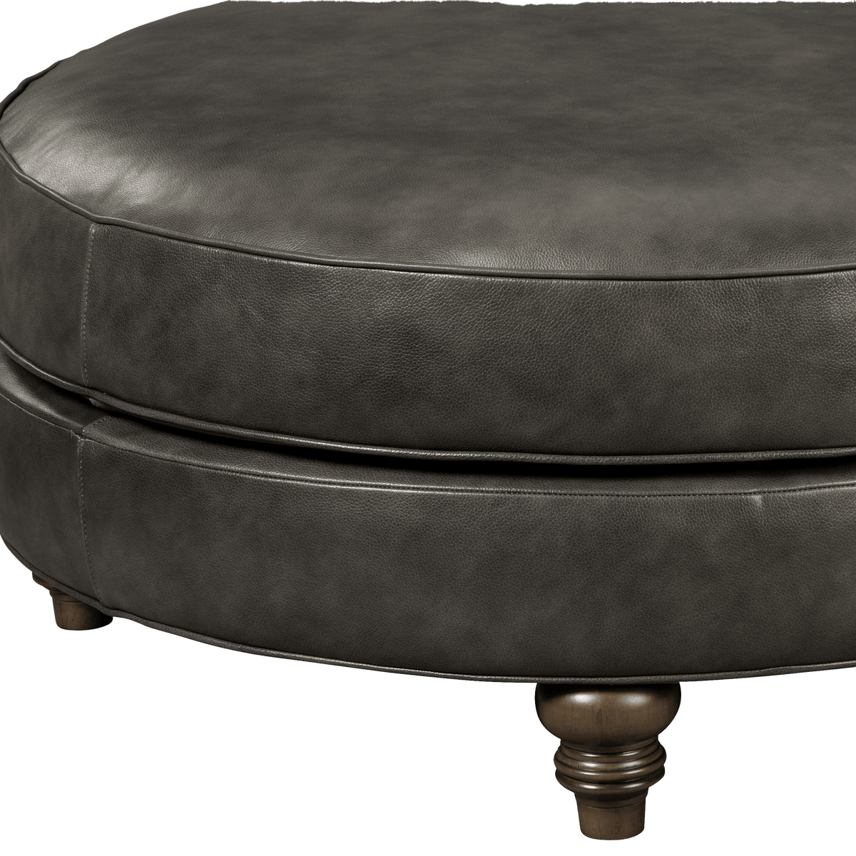 Blakke Genuine Leather Cocktail Ottoman - Made in U.S.A. - Coja