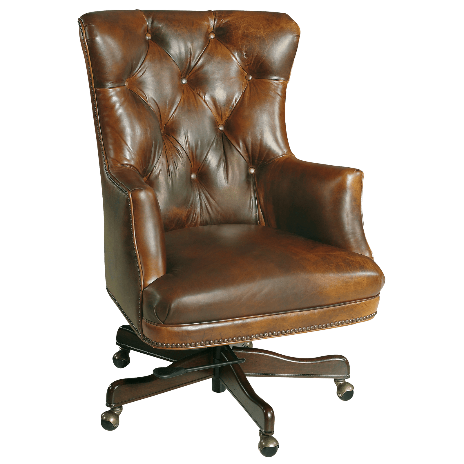 Bodhi Leather Office Chair, Brown - Coja