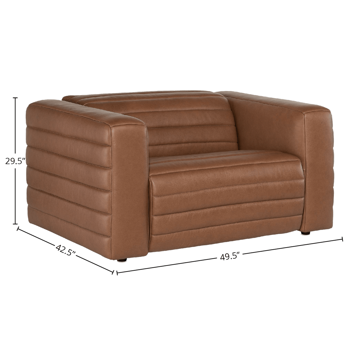 Cathal Power Recliner with Articulating Headrest, Leather, Brown - Coja