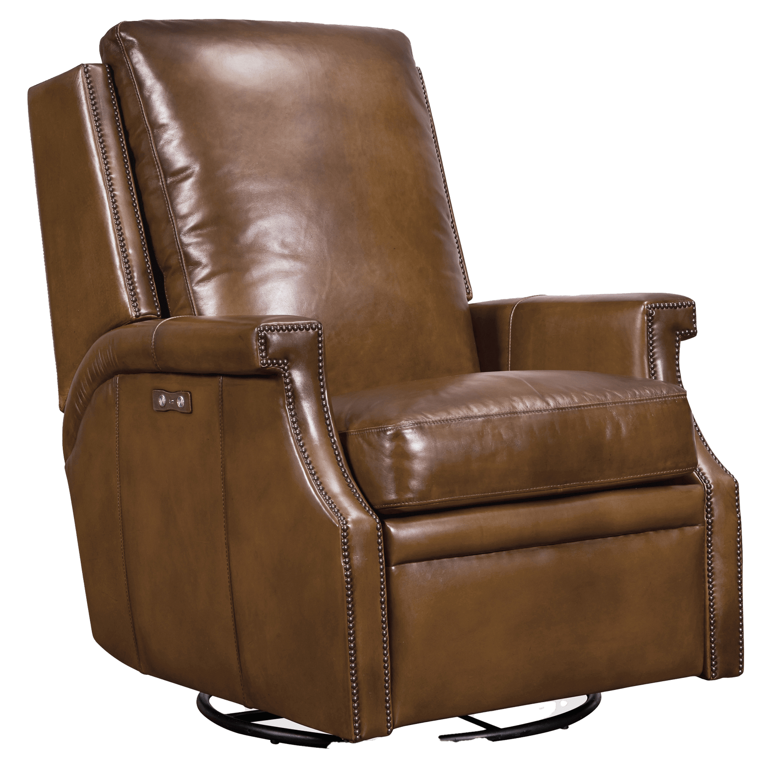 Caezar Power Swivel Glider Recliner, Leather - Coja